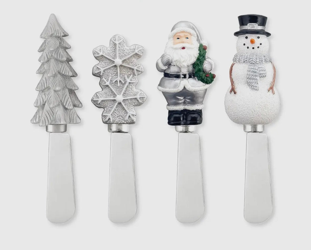 Chilled Snowman Cheese Spreader Set