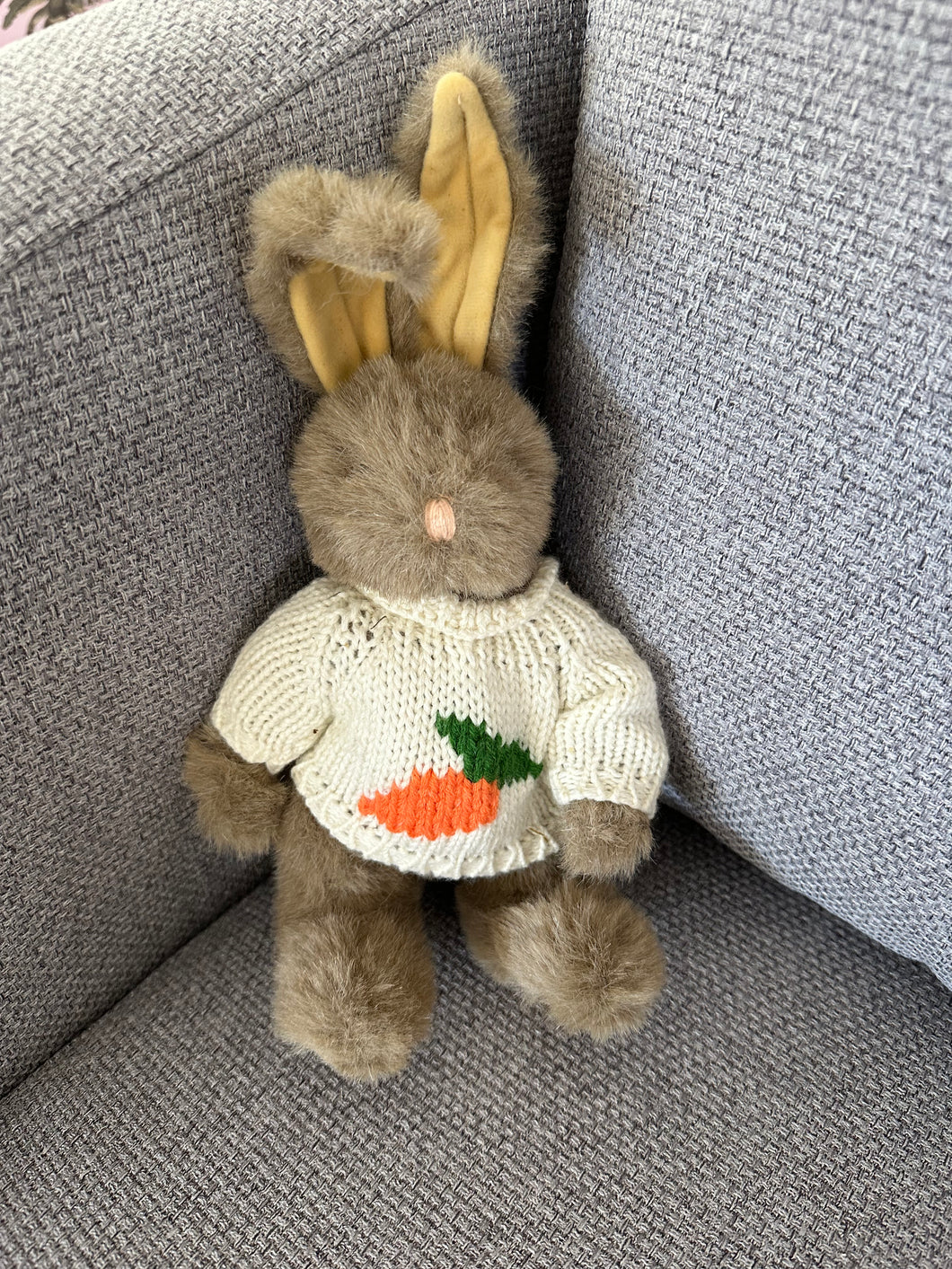 Bunny In Crochet Sweater