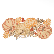 Load image into Gallery viewer, Pumpkin Embroidered Table Runner
