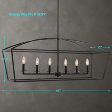 Load image into Gallery viewer, Clayton 6-Light Linear Chandelier
