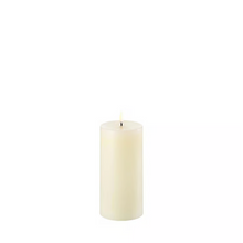 Load image into Gallery viewer, LED Smooth Ivory Pillar Candle
