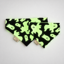 Load image into Gallery viewer, Glow In The Dark Ghost Pet Bandana Collection
