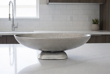 Load image into Gallery viewer, Silver Textured Footed Bowl
