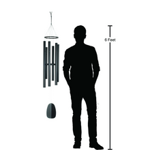 Load image into Gallery viewer, Bells of Paradise- Black 54” Wind Chime
