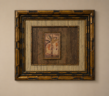 Load image into Gallery viewer, Bamboo Framed Palm Artwork
