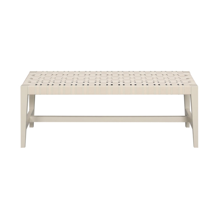 Causeway Bench Natural with Fabric Webbing Collection 48