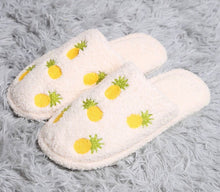 Load image into Gallery viewer, Luxury Pineapple House Slippers- S/M

