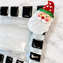 Load image into Gallery viewer, Black &amp; White Pop-In Santa Platter
