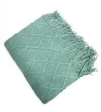 Load image into Gallery viewer, Diamond Soft Knit Throw Blanket Collection
