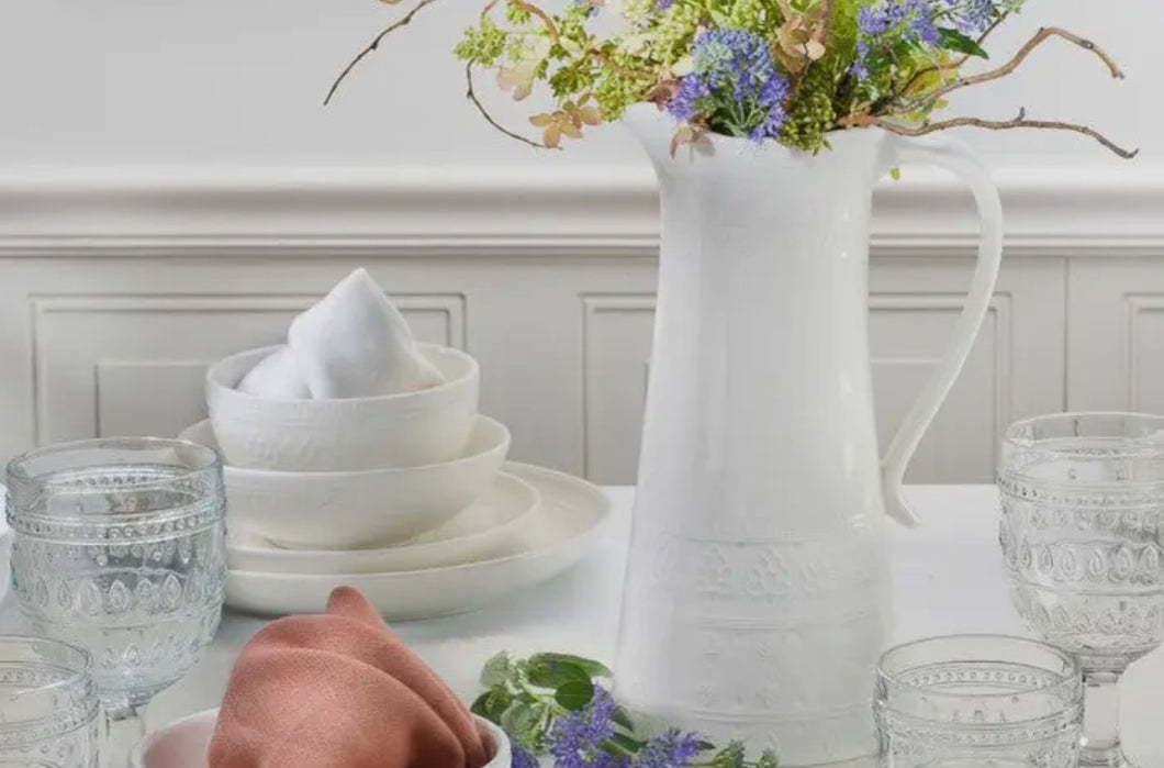 Fez White Pitcher