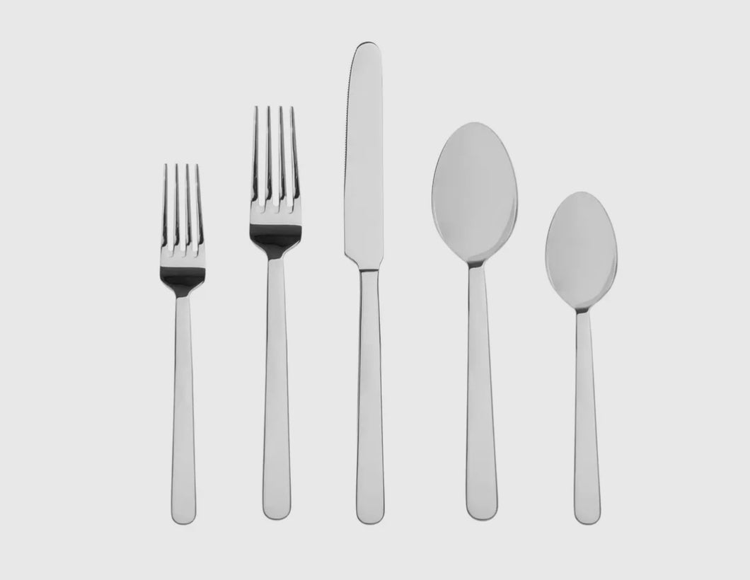 Mirror Finish Flatware- 5 Piece