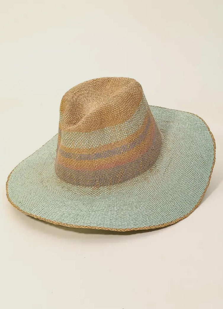 Multi-Color Straw Sun Hat