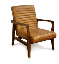 Load image into Gallery viewer, Dark Brown Channel Arm Chair
