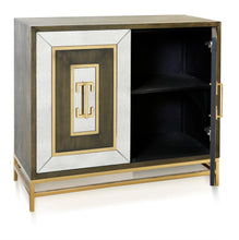 Load image into Gallery viewer, Jamie 2-Door Cabinet with Antique Mirror
