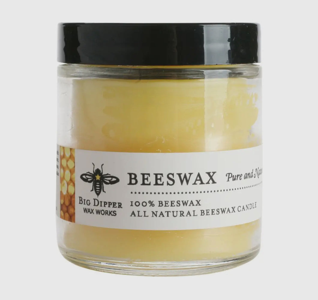 Beeswax Natural Apothecary Glass Candle