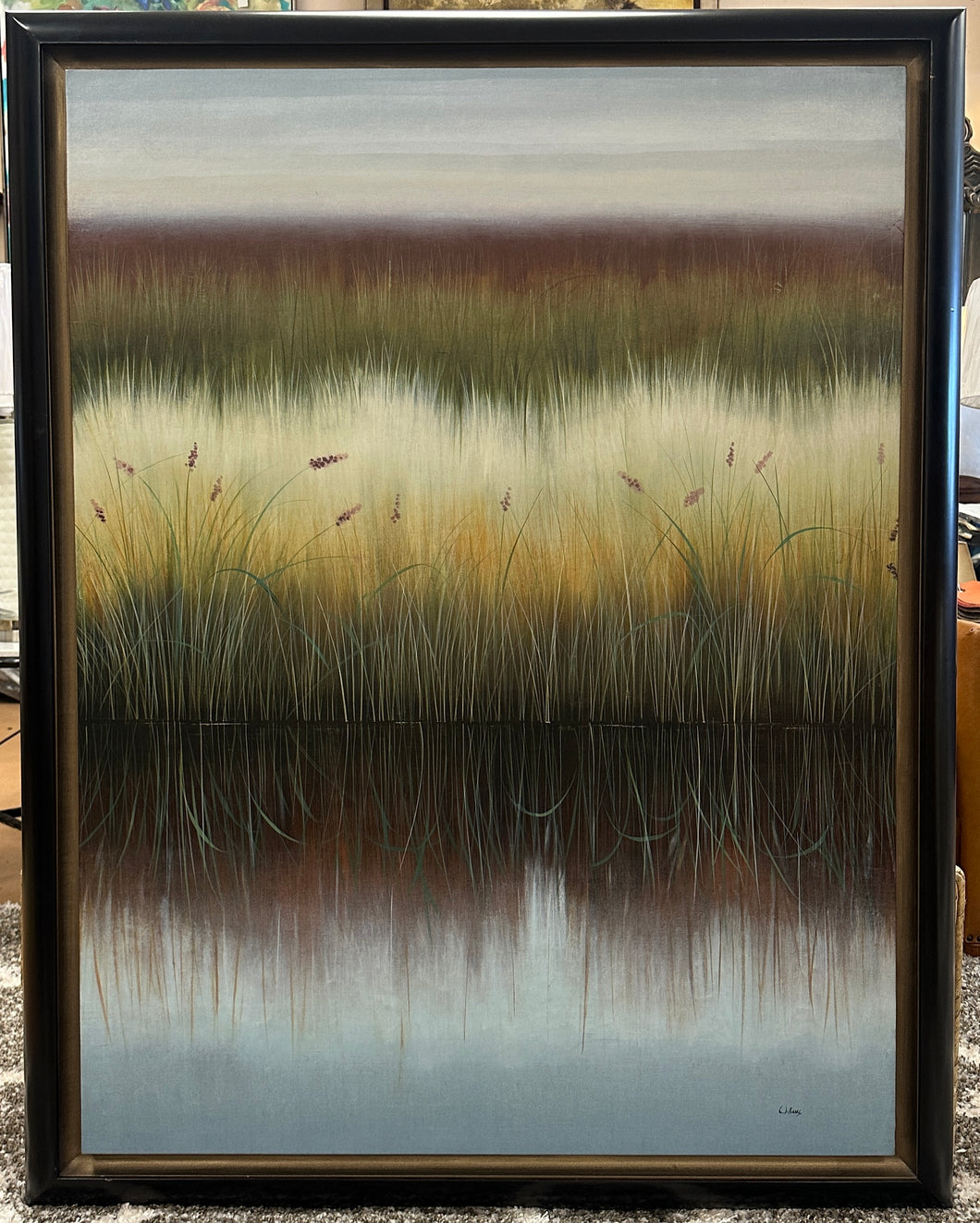 Along The River Grass Original Painting