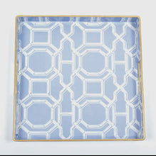 Load image into Gallery viewer, Bamboo Trellis Square Tray 13&quot;
