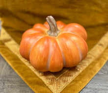 Load image into Gallery viewer, Orange Wood Pumpkin
