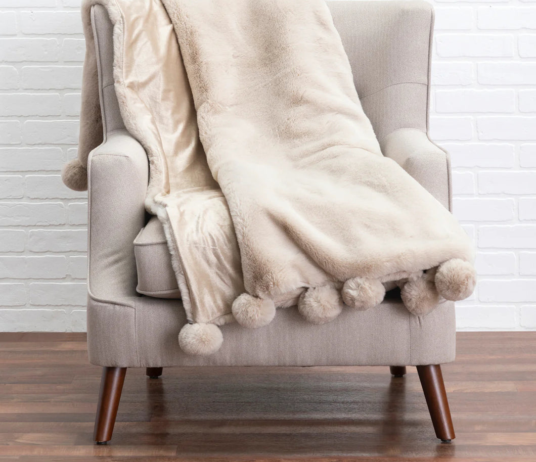 Faux Fur Throw Blanket
