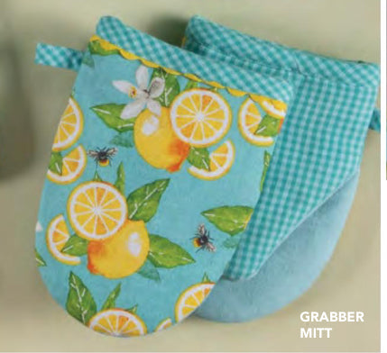 Lemon & Bee Grabber Mitt