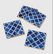 Load image into Gallery viewer, Blue Resin Coaster Set
