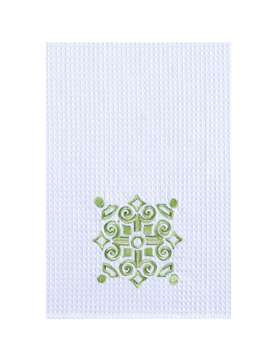Boxwood Waffle Weave Kitchen Towel