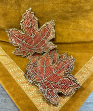 Load image into Gallery viewer, Beaded Leaf Coaster
