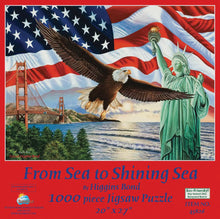 Load image into Gallery viewer, From Sea To Shining Sea Flag Puzzle 1000pcs
