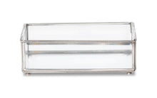 Load image into Gallery viewer, Glass and Brass Guest Towel Holder

