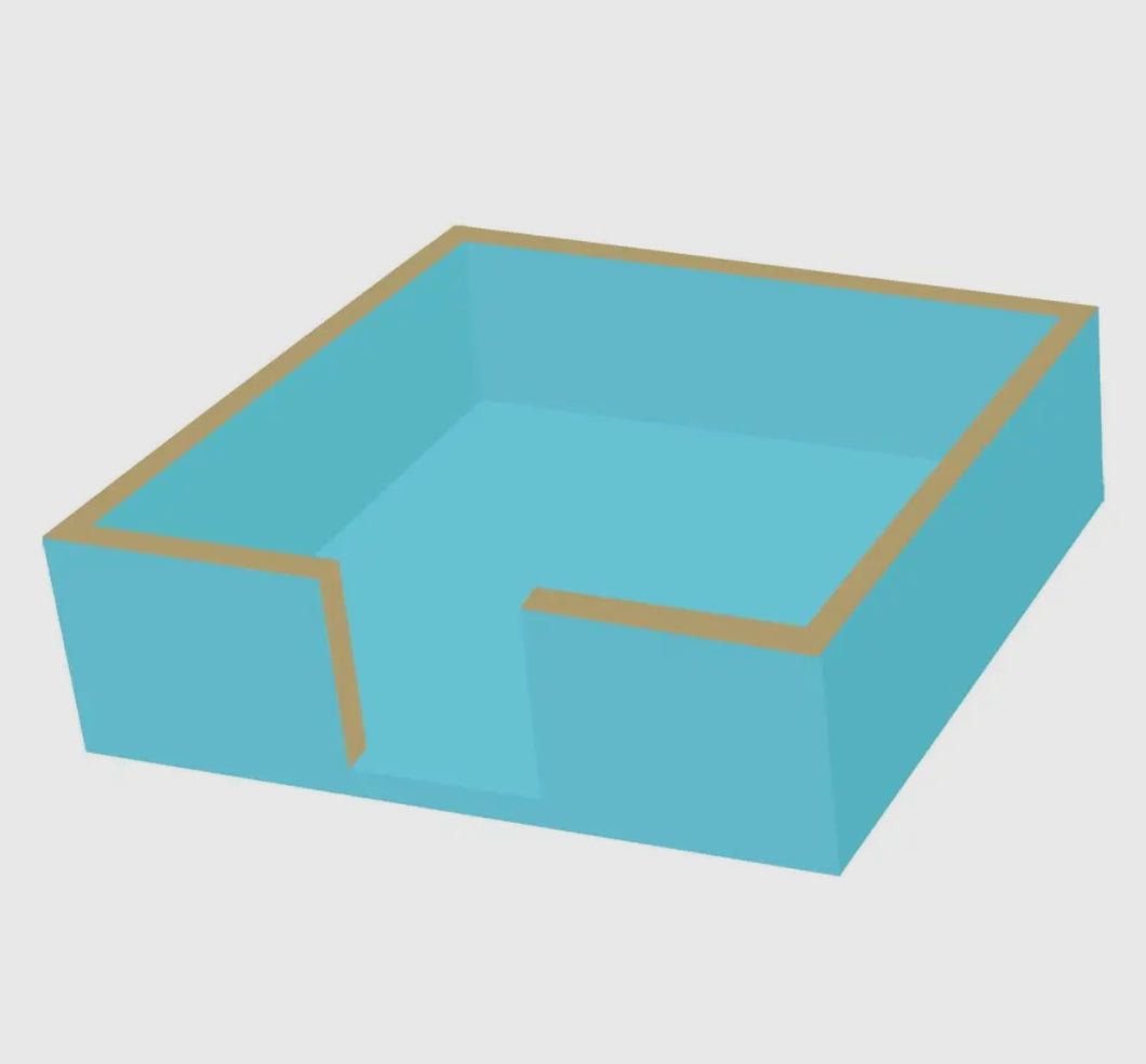 Aqua Cocktail Napkin Holder
