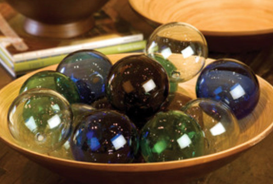 Recycled Glass Ball Collection