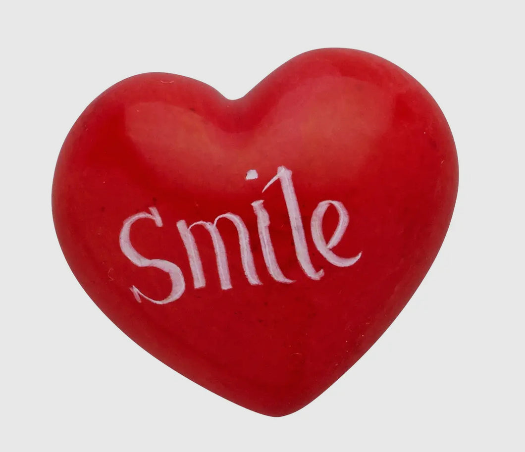 Smile Red Heart Paperweight