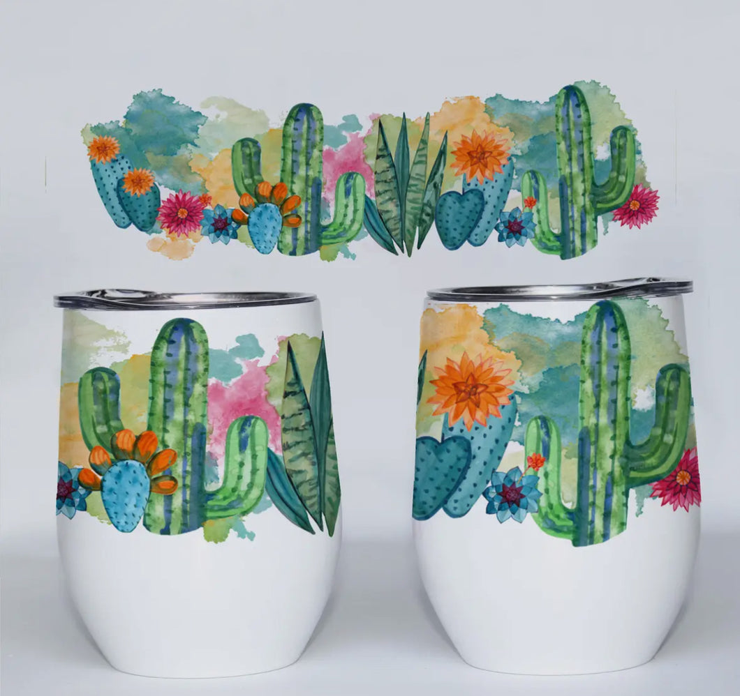 Cactus Insulated Wine Tumbler