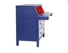 Load image into Gallery viewer, Blue &amp; White Letter Desk/Secretary
