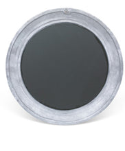 Load image into Gallery viewer, Rubbed Pewter Round Mirror
