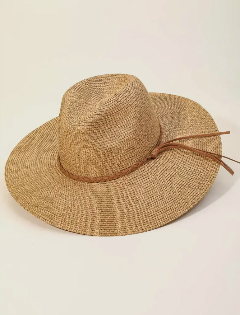 Braided Rope Strap Sun Hat