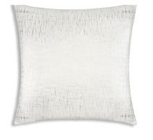 Load image into Gallery viewer, Ivory &amp; Silver Metallic Throw Pillow
