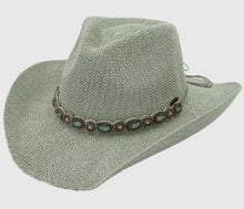 Load image into Gallery viewer, Rhinestone Trim Cowboy Hat
