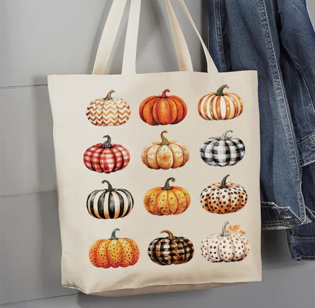 Pumpkin Canvas Tote Bag