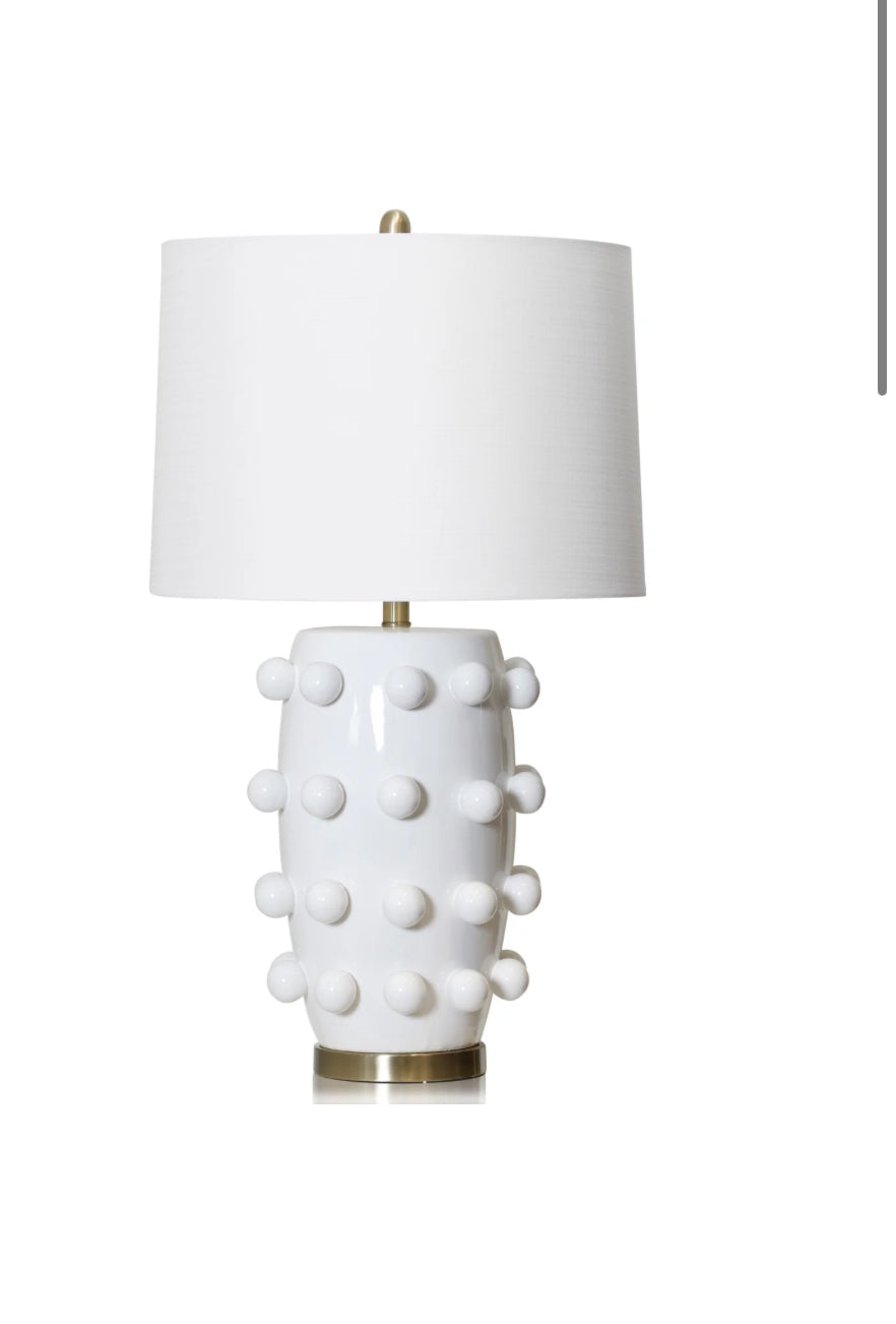 White Bubble Dot Lamp