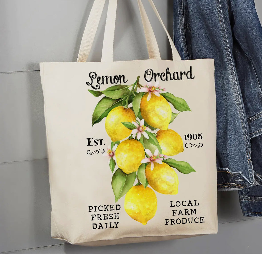 Lemon Orchard Tote Bag