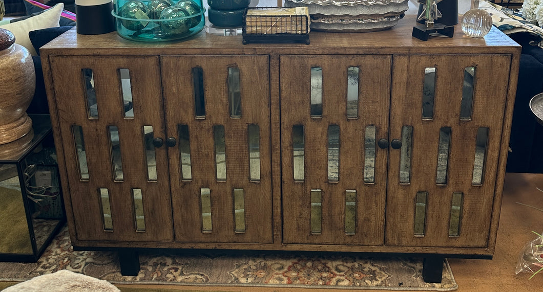 Randy Wood & Antiqued Mirror Sideboard