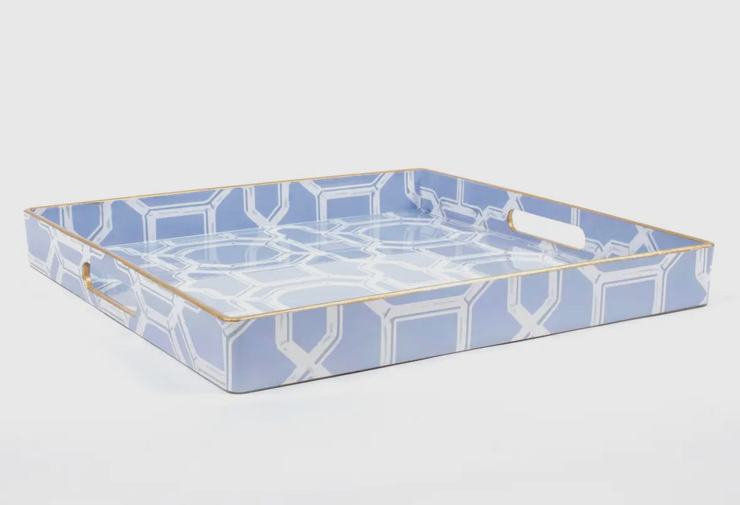 Bamboo Trellis Square Tray 13