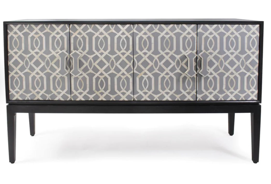 Credenza Inlaid Bone Design