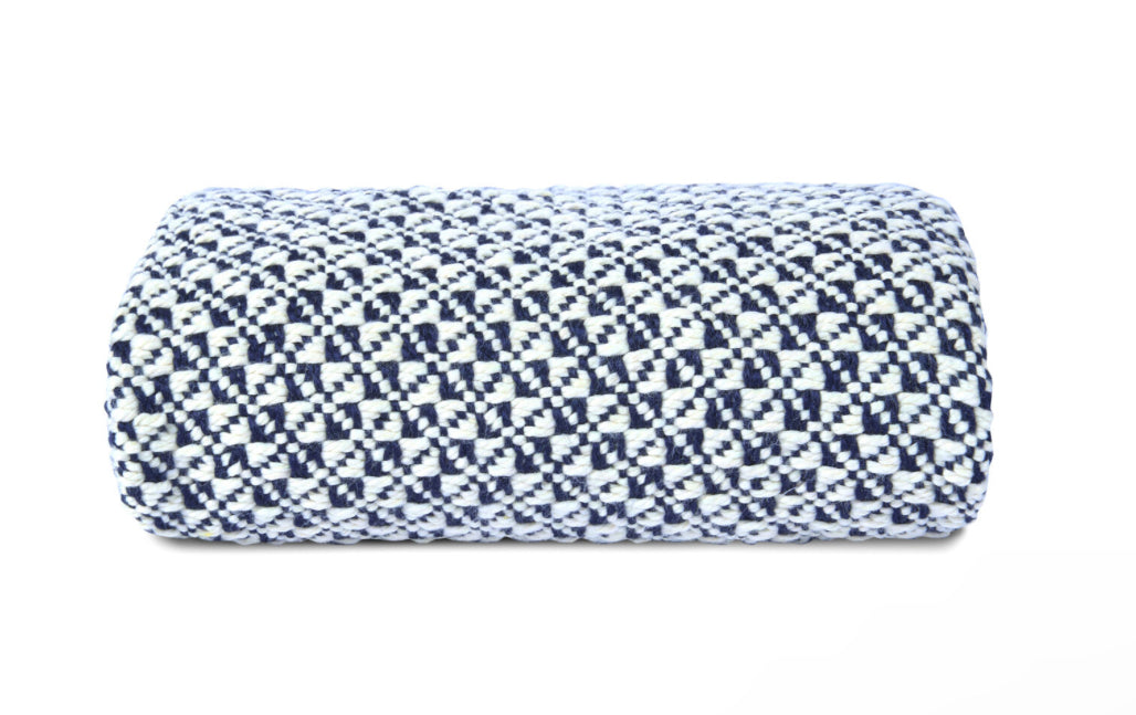 Middlebury Navy Blue Throw Blanket