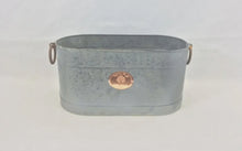 Load image into Gallery viewer, Gray Zinc Bucket w/ Copper Plaque
