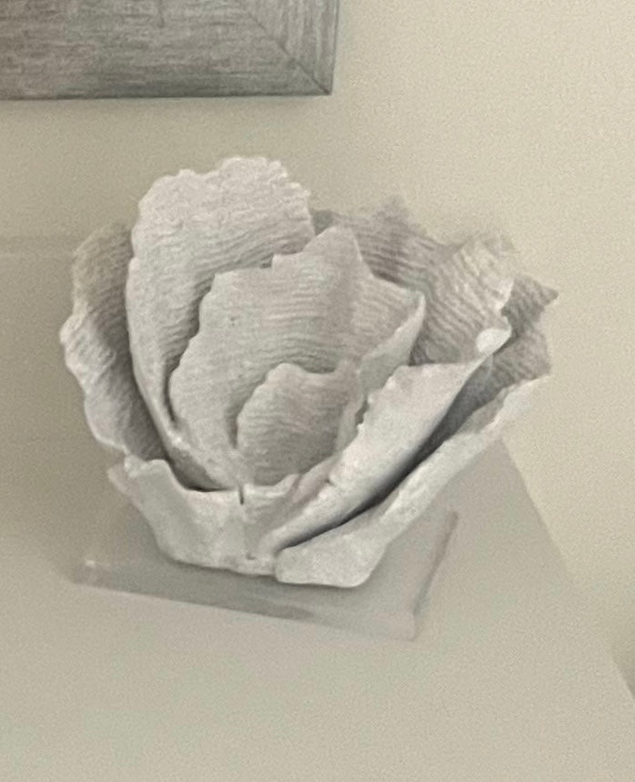 Faux White Coral On Acrylic Base