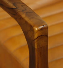 Load image into Gallery viewer, Dark Brown Channel Arm Chair
