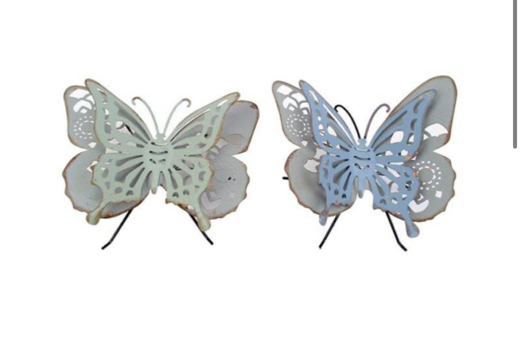 Metal Boho Double Standing Butterfly