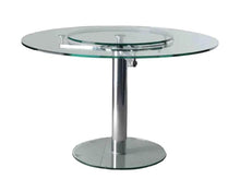 Load image into Gallery viewer, 47” Round Glass Table w/ Lazy Susan
